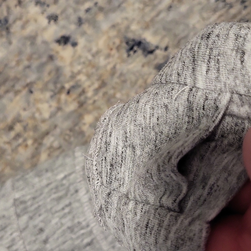 Tek Gear Heathered Gray Zip-Up Hoodie - Picture 5 of 5